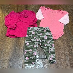 Carter's Baby Girl Bundle - Pink & green